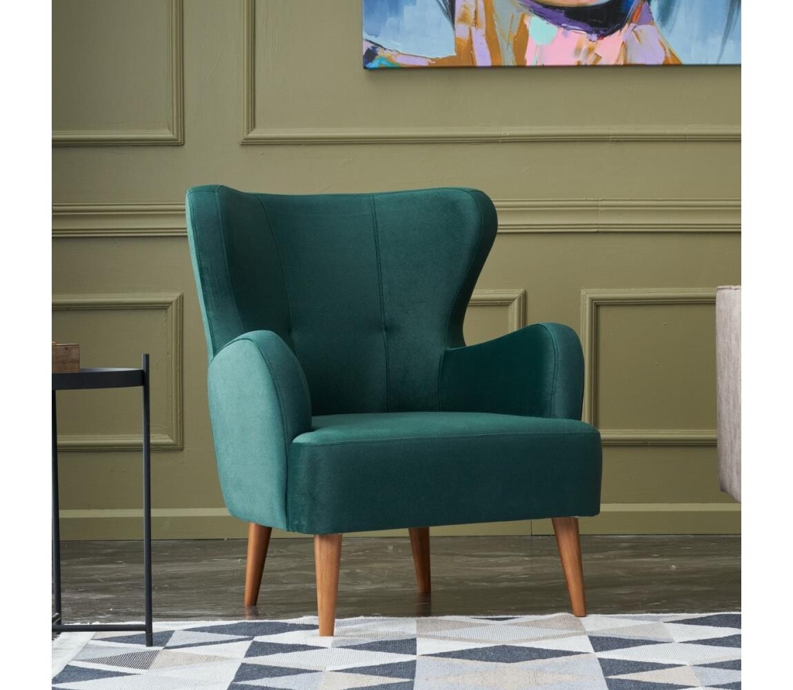 Křeslo ušák NEKO zelená 825BLC2347