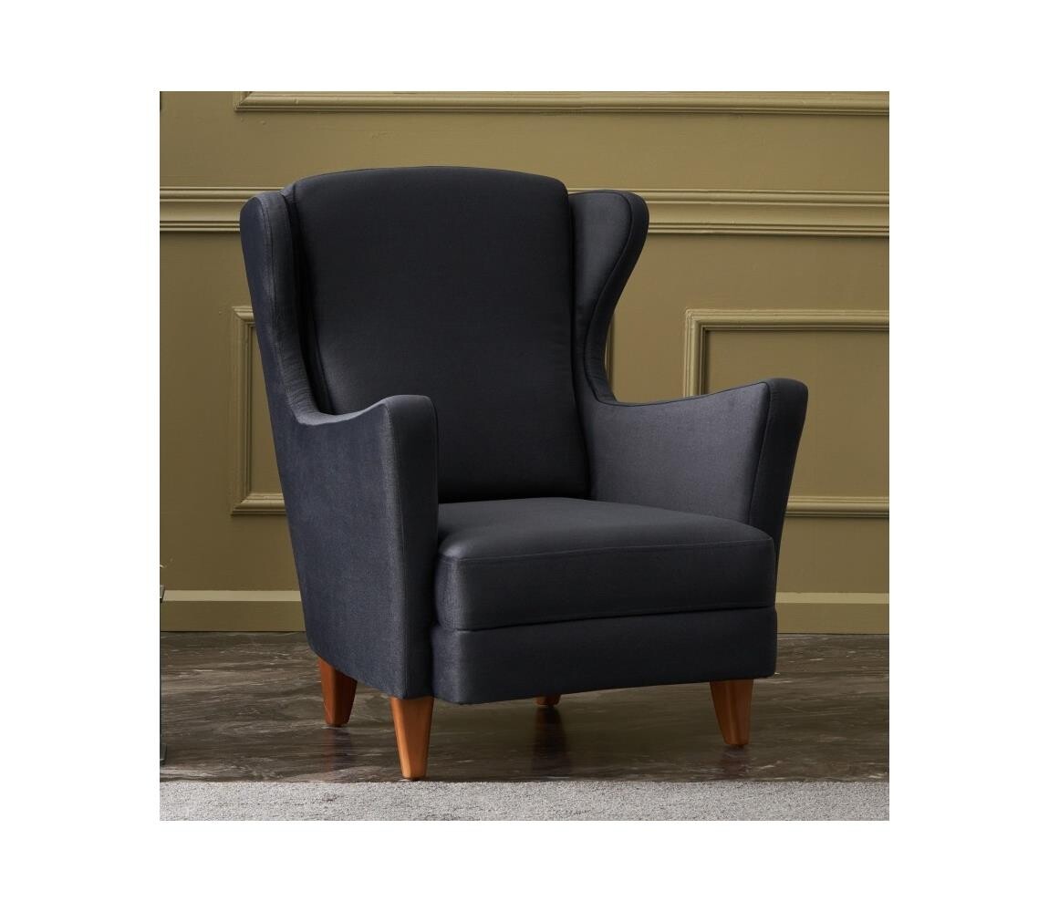 Křeslo ušák NUPI antracit 825BLC2547