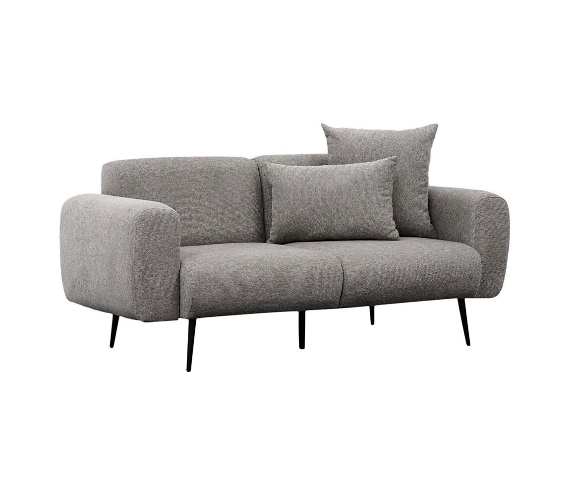 Dvoumístná pohovka PISA světle šedá 825BLC2881