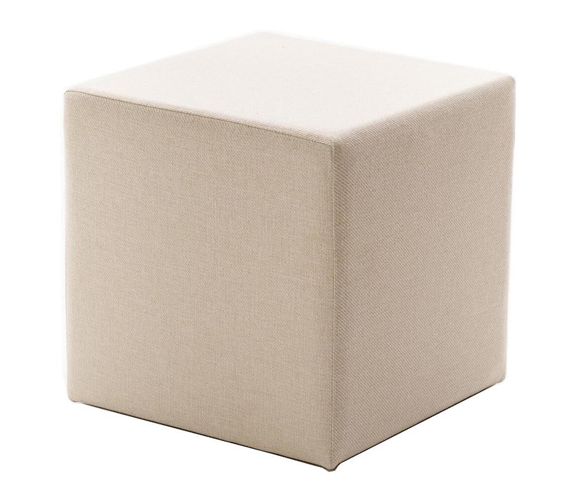 Taburet CUBI 40x40 cm krémová 825BLC5107
