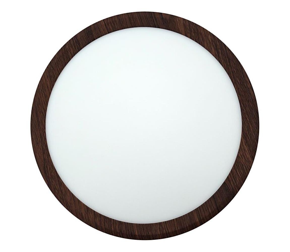 LED Stropní svítidlo LED/18W/230V 3000/4000/6500K pr. 23 cm hnědá 008 0001307