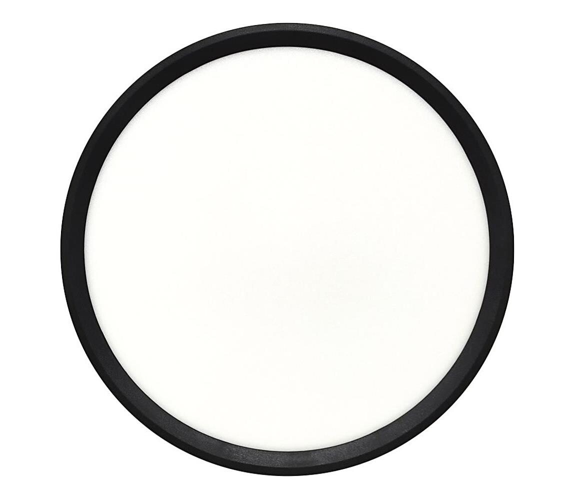 LED Stropní svítidlo LED/24W/230V 3000/4000/6500K pr. 30 cm černá 008 0001309