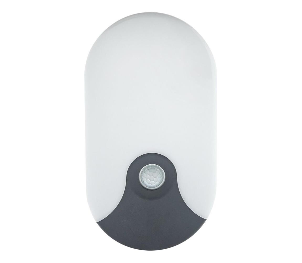 LED Venkovní nástěnné svítidlo se senzorem pohybu LED/18W/230V IP44 antracit 008 0001267