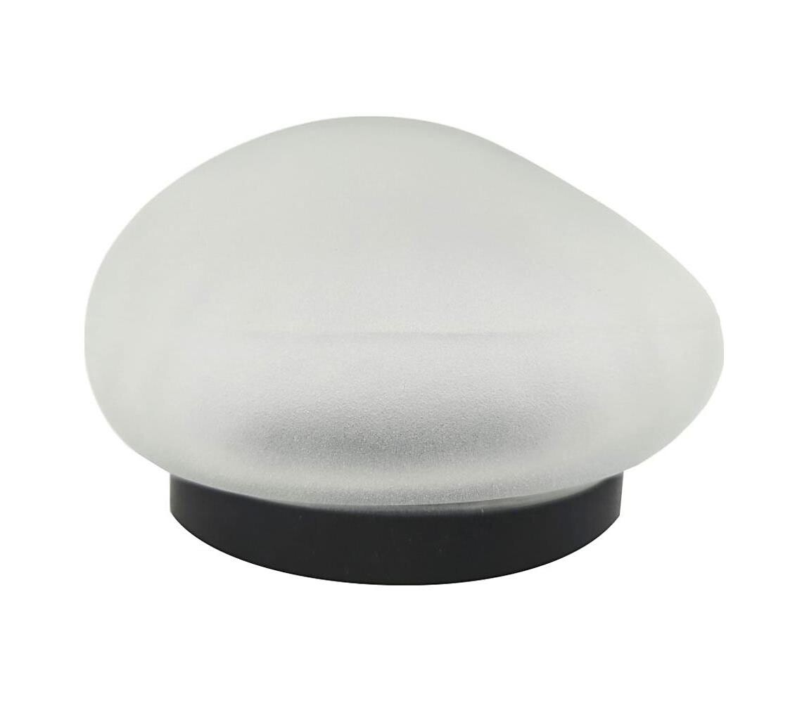 LED Solární lampa 2xLED/1,2V 300 mAh IP44 černá/bílá 034 0001091