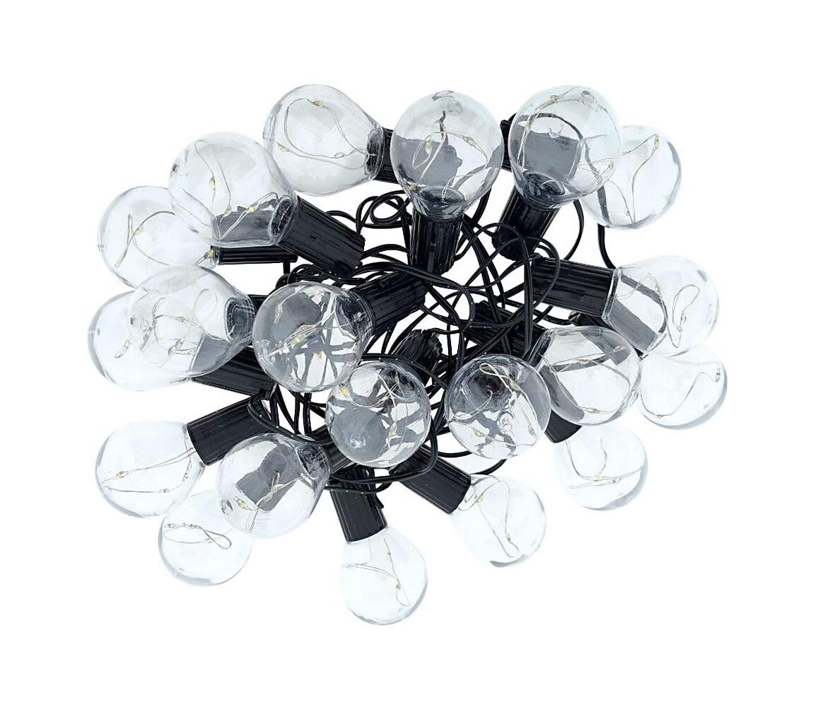 LED Venkovní dekorační řetěz 20xLED/0,075W/230V 5,8 m IP44 černá 034 0001077