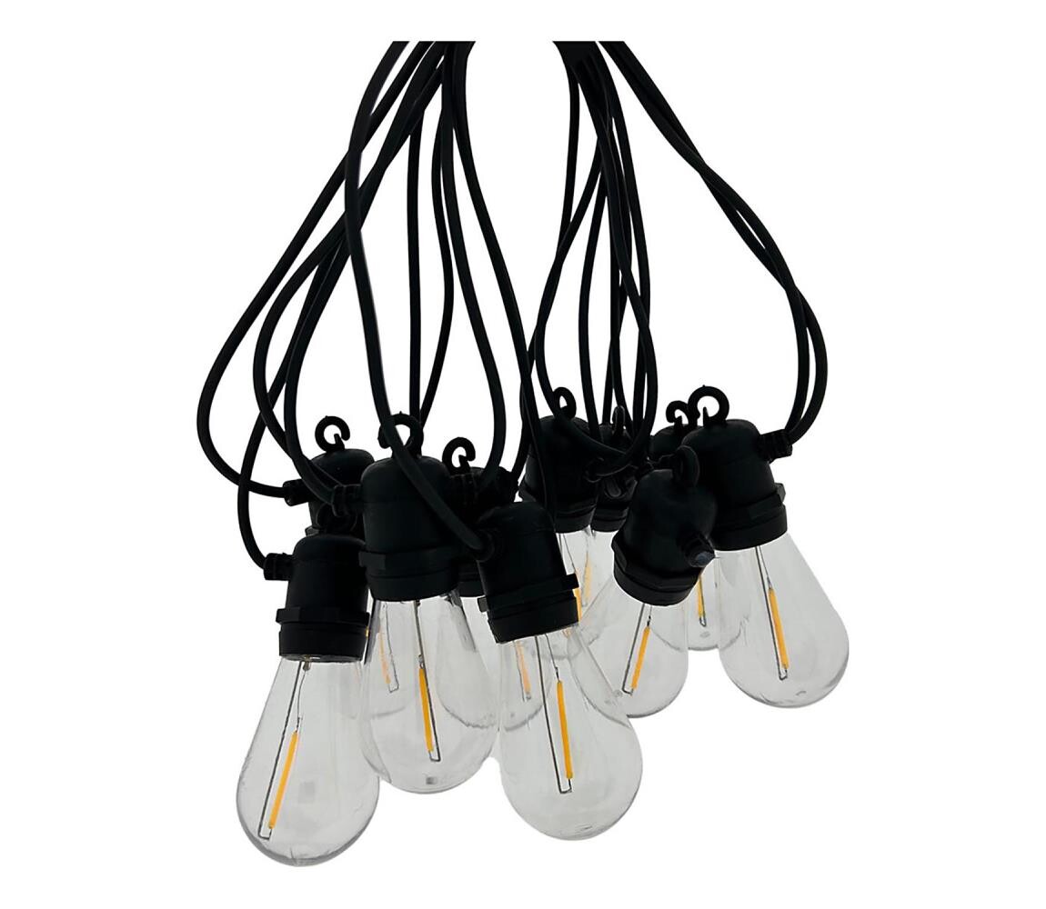 LED Venkovní dekorační řetěz 10xLED/0,36W/230V 8 m IP44 černá 034 0001082