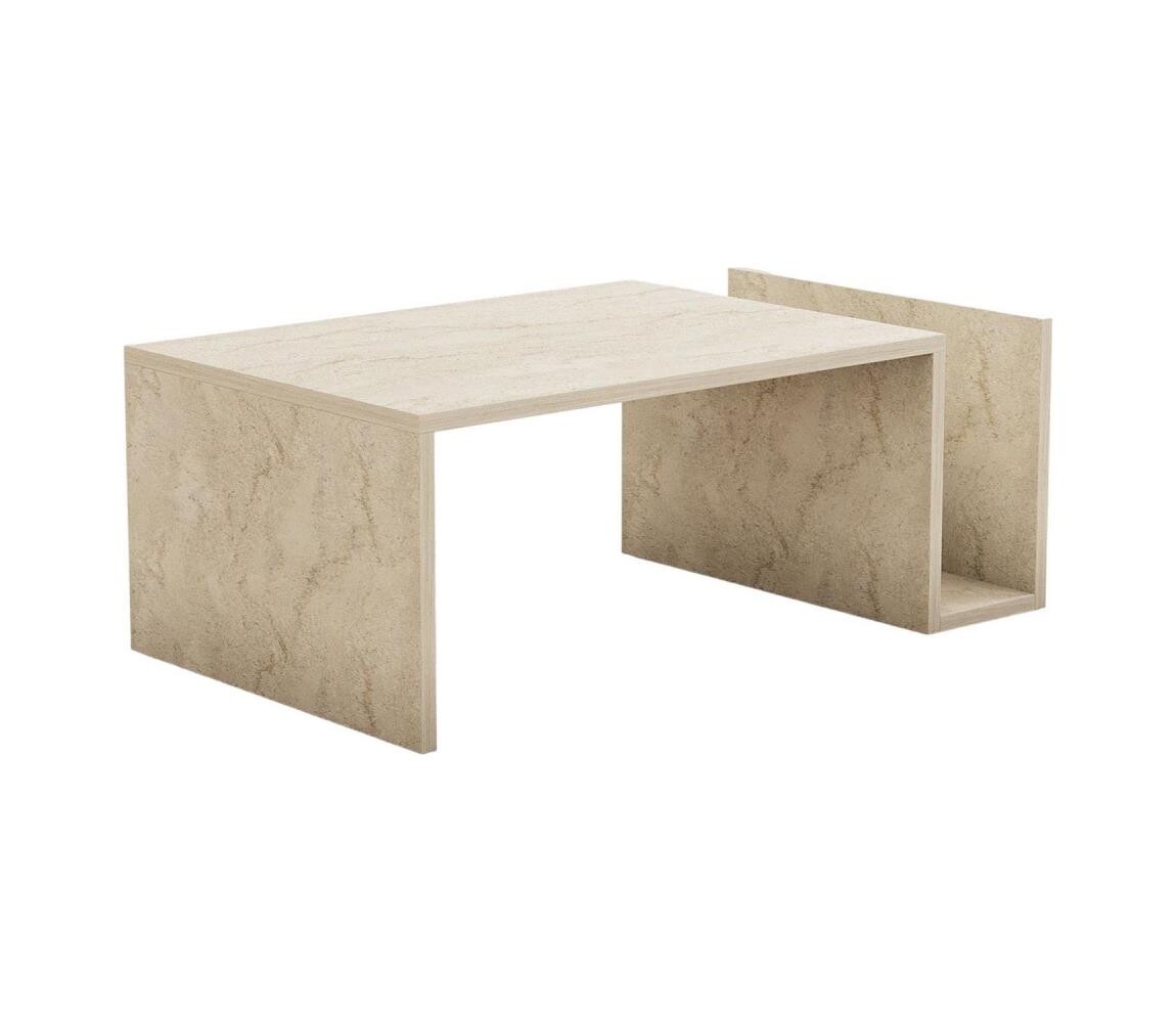 Konferenční stolek MONEL dekor mramor béžová 495SSE2115