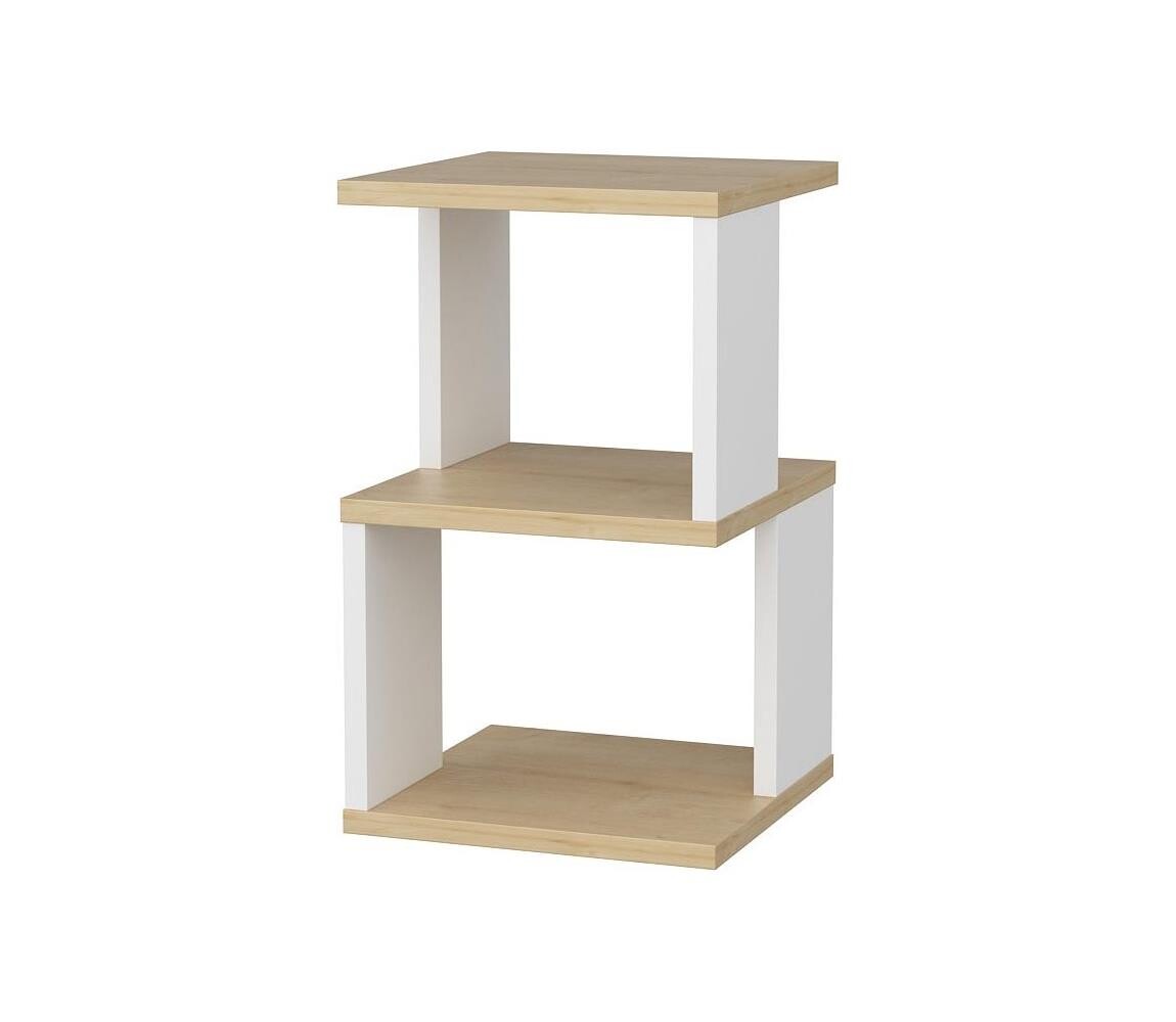 Noční stolek ZUNA dub/bílá 322RTC1636