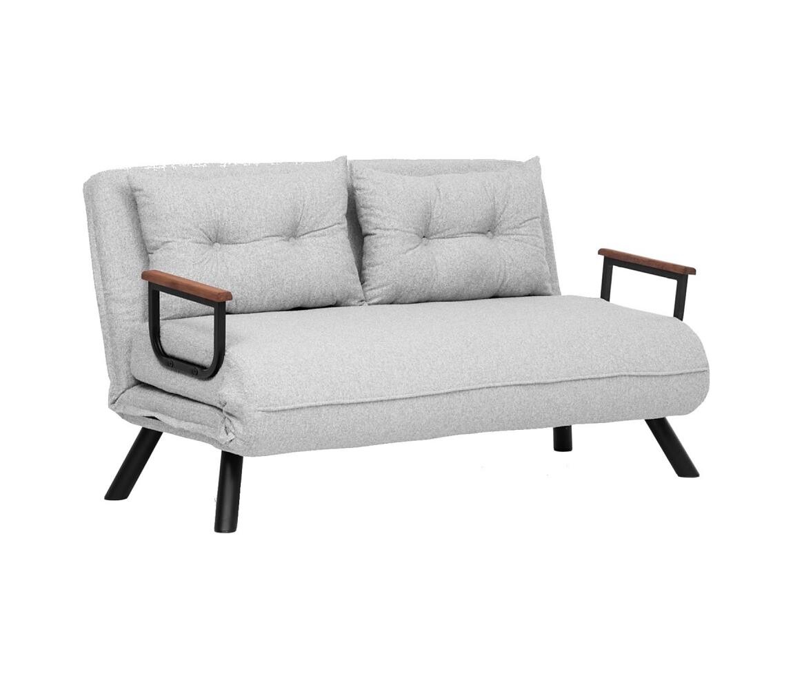 Dvoumístná rozkládací pohovka QIRA šedá 859FTN2837