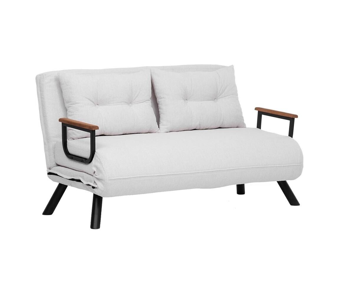 Dvoumístná rozkládací pohovka QIRA bílá 859FTN2838