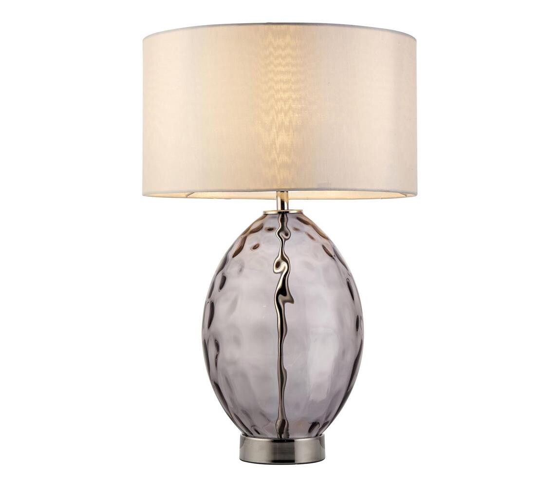 Endon 99581 - Stmívatelná stolní lampa ERIN 1xE27/10W/230V krémová/kouřová černá 99581