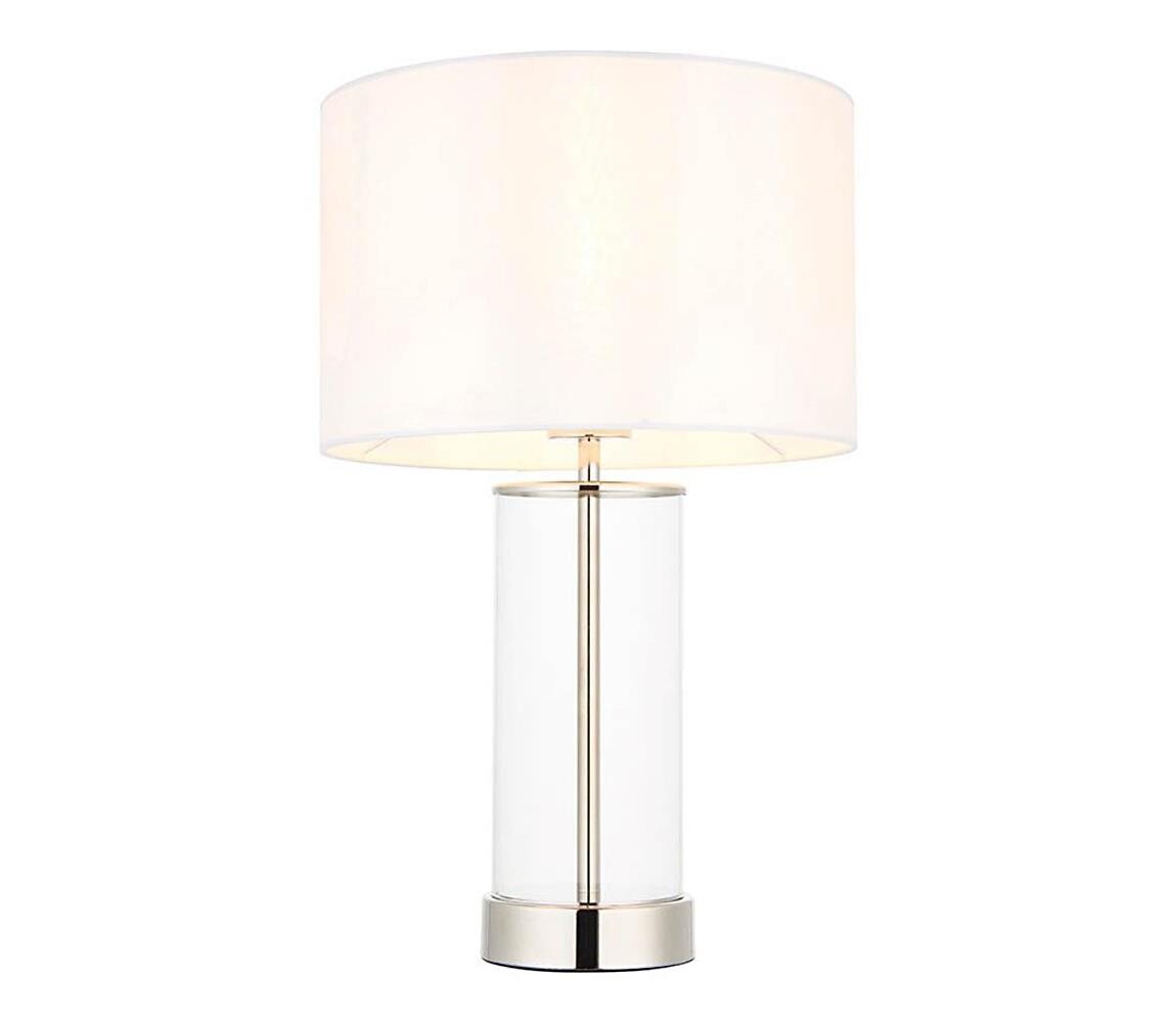 Endon 102674 - Stmívatelná stolní lampa LESSINA 1xE27/10W/230V lesklý chrom/bílá 102674