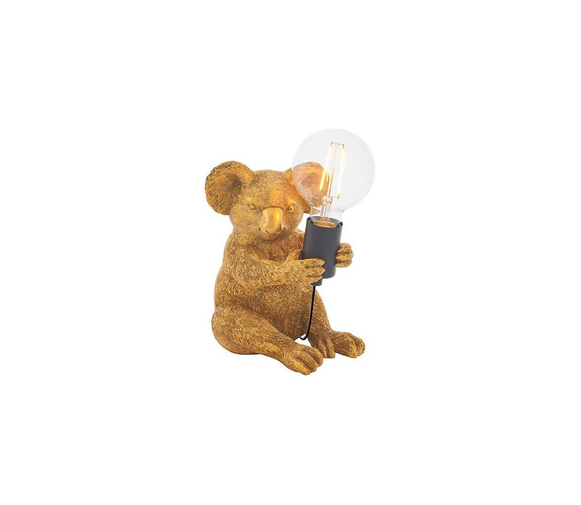 Endon 95082 - Stolní lampa KOALA 1xE27/10W/230V zlatá 95082