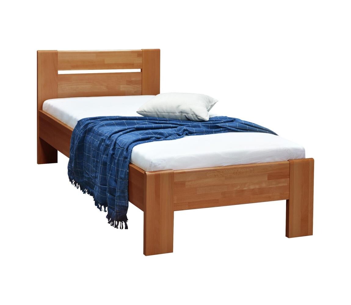 Jednolůžková postel AMBER 90x200 cm ořech 8590828019183