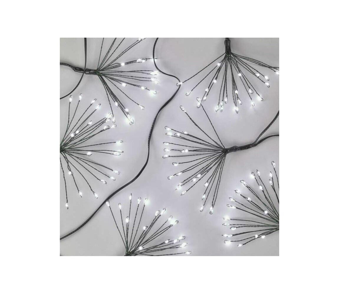 LED Vánoční řetěz 150xLED/5,35m studená bílá D3AC08
