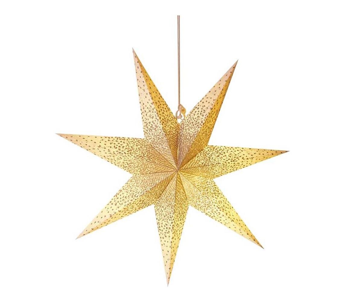 Vánoční dekorace 1xE14/25W/230V pr. 60 cm zlatá DCAZ08