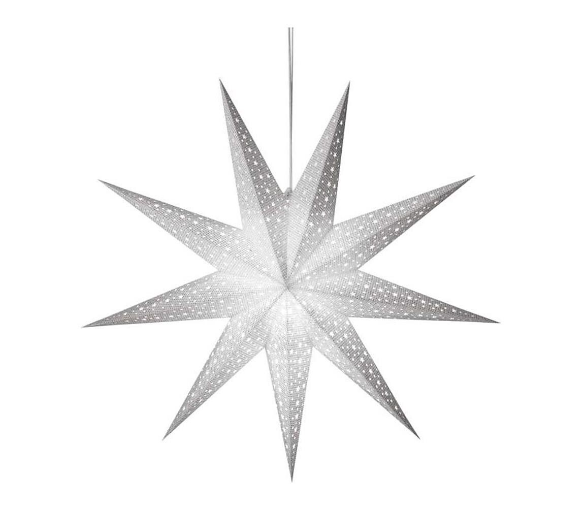 Vánoční dekorace 1xE14/25W/230V pr. 60 cm stříbrná DCAZ09