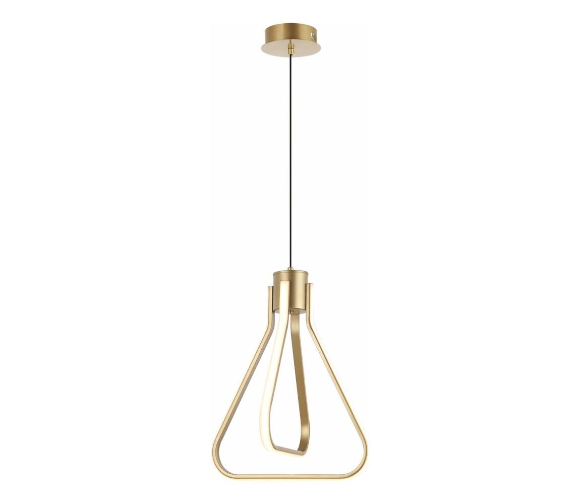 LED Lustr na lanku ZING LED/19W/230V zlatá LM-1.279