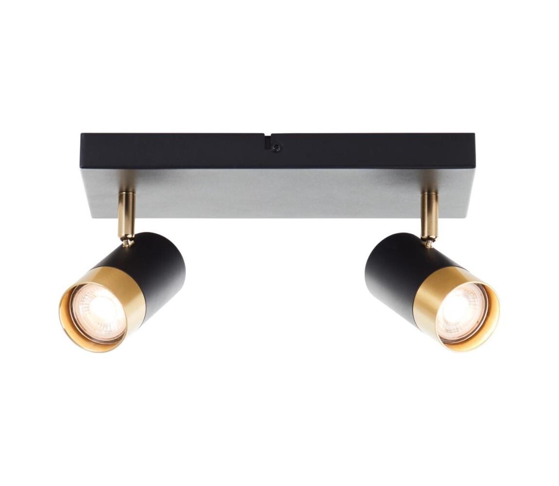 Brilliant - LED Bodové svítidlo VIGOLO 2xGU10/5W/230V černá/zlatá G03413/86