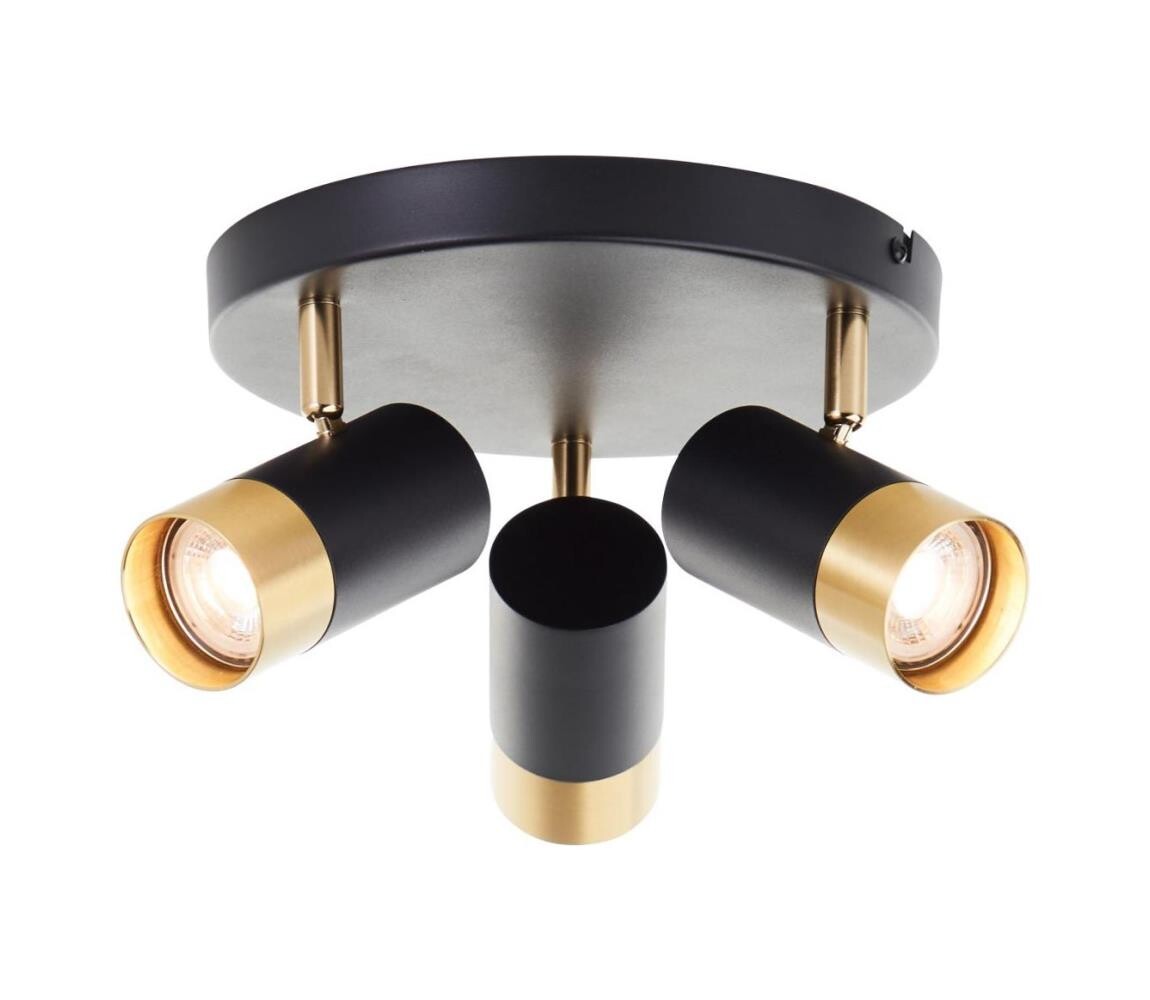 Brilliant - LED Bodové svítidlo VIGOLO 3xGU10/5W/230V černá/zlatá G03434/86