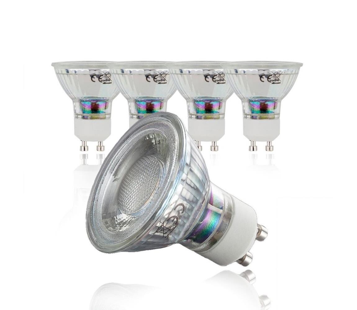 B.K. Licht B.K.Licht - SADA 5x LED Žárovka GU10/5W/230V 3000K 50-LMF-008-5