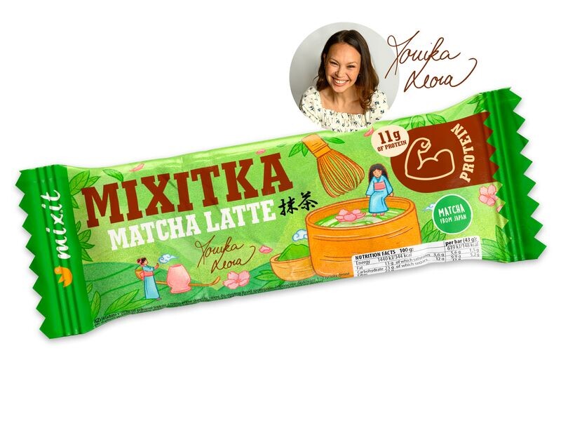 Mix.it Mixitka Moniky Leové bez lepku: Matcha latte s prebiotiky