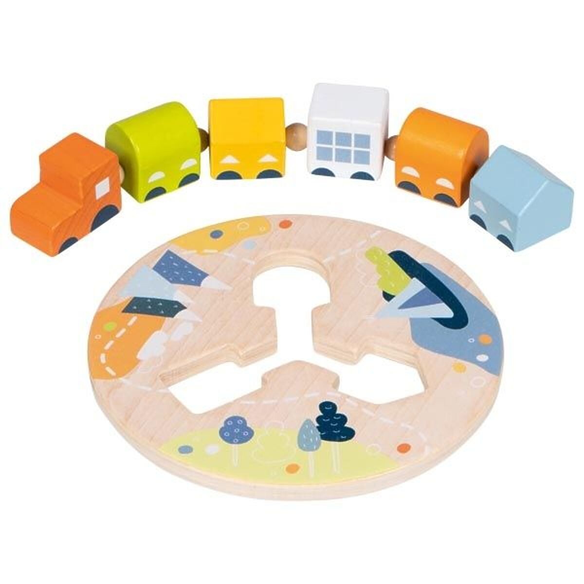 Provlékací vláček na třídění