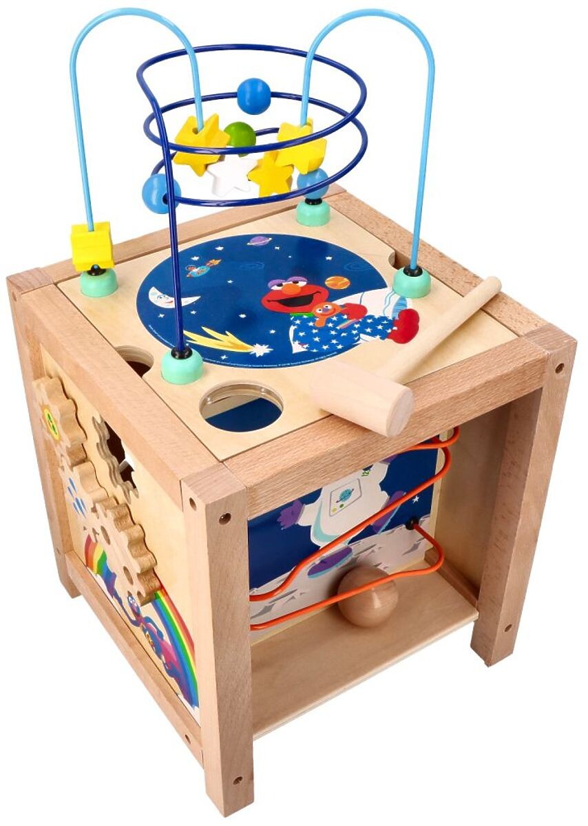 Aktivní kostka s postavičkami ze Sezamové ulice