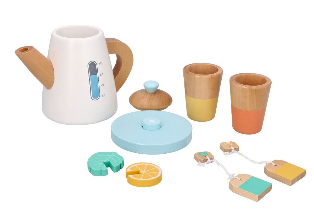 Ourbaby Dřevěná sada konvičkou a hrníčky