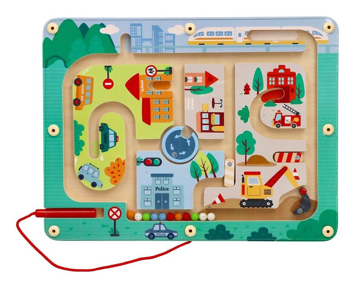 Magnetické bludiště vozidla