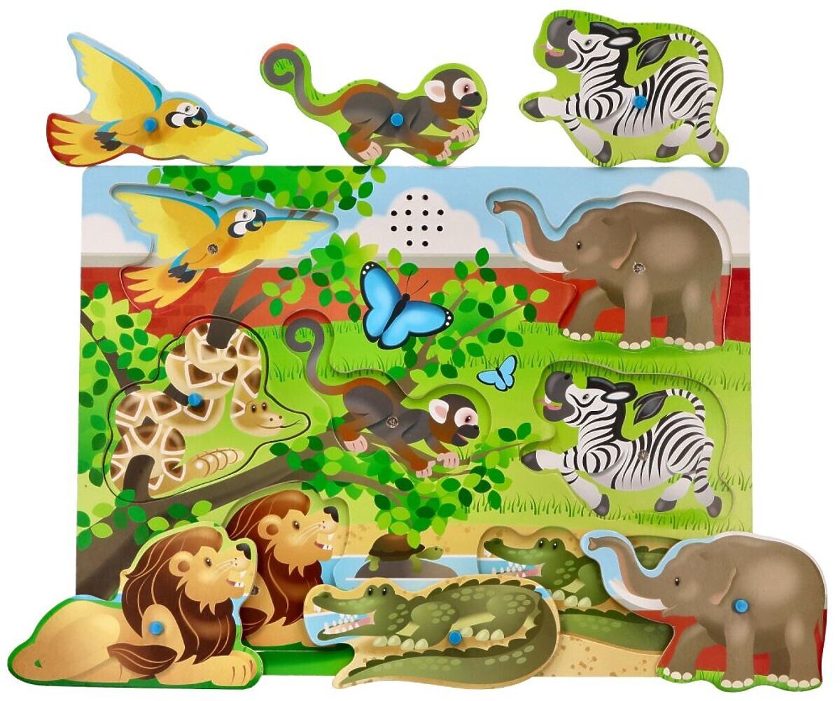 Zvukové puzzle Zvířata ze Zoo