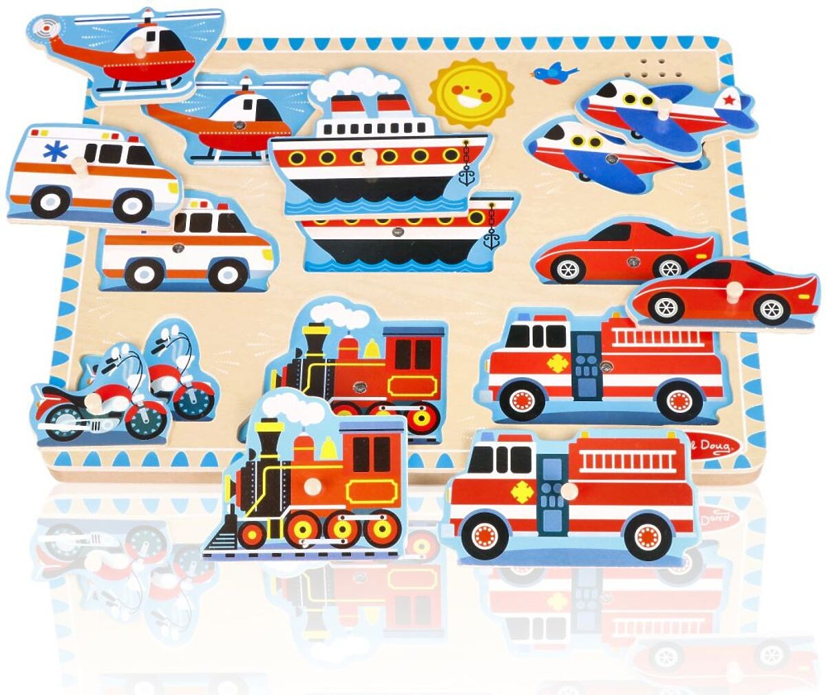 Zvuková skládačka - Vozidla - hudební puzzle