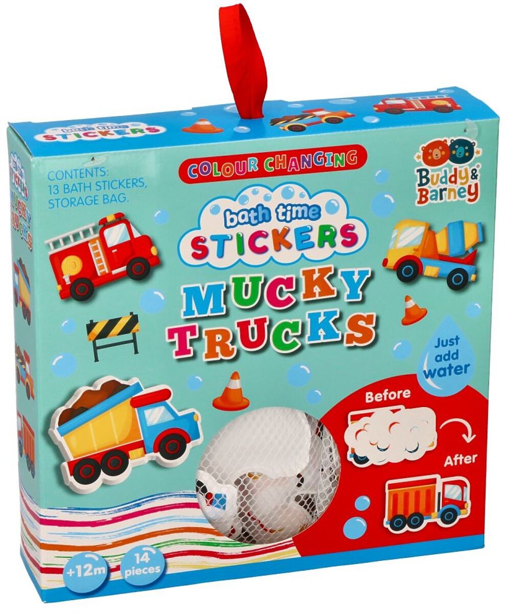 Měnící barvu nálepky do koupele Nákladní auta