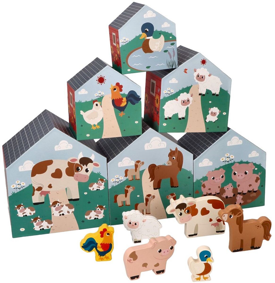 Pyramida z kelímků Farma