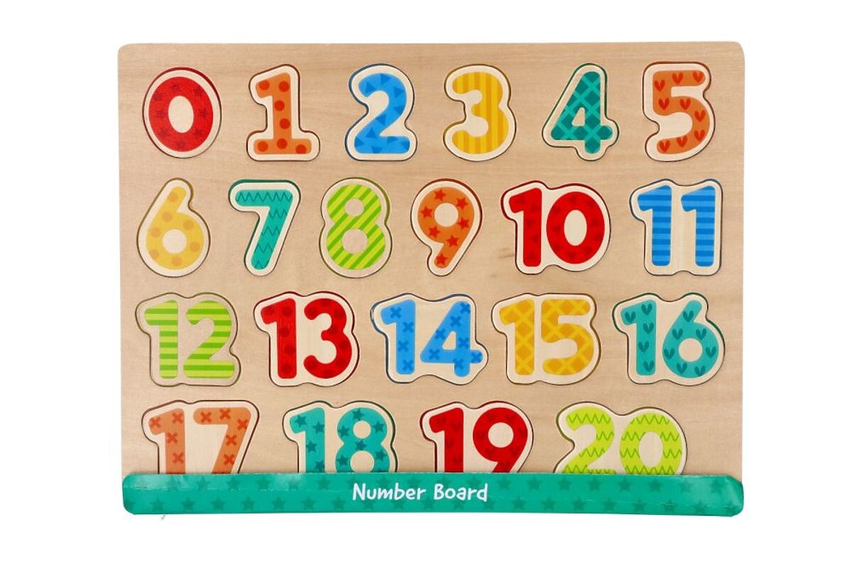 Nové dřevěné puzzle číslice - skládačka