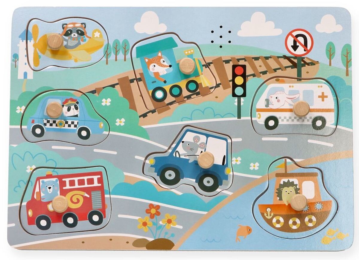 Zvukové puzzle Vozidla