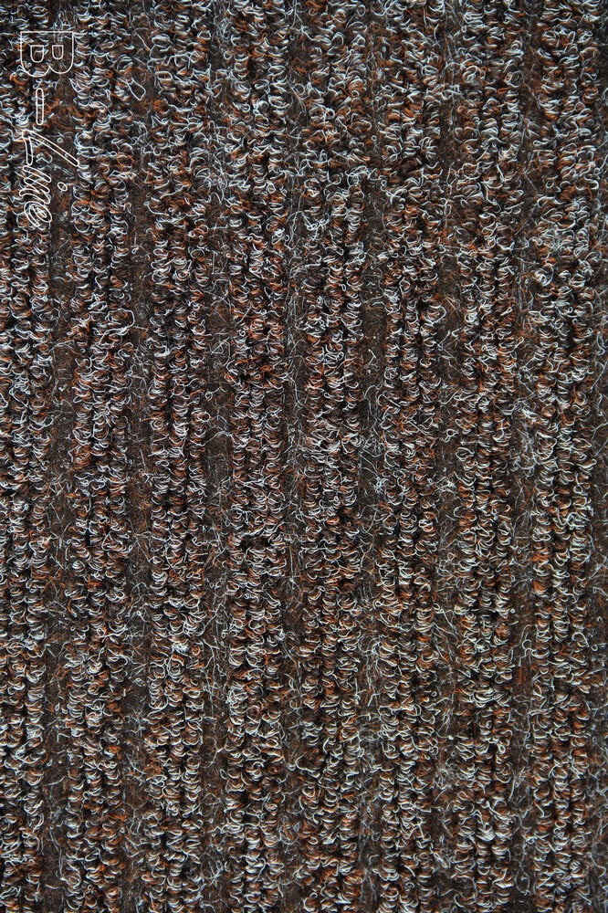 AKCE: 90x230 cm Čistící zóna Capri 12, šíře, hnědá, guma (gel - protiskluzový), chodba / předsíň, Vebe