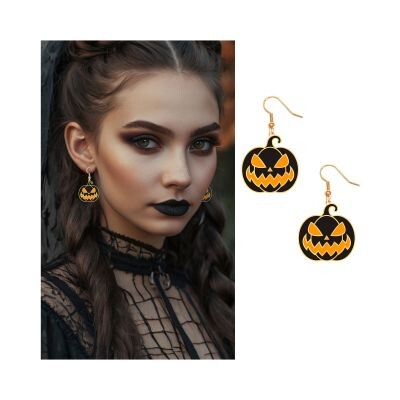 Náušnice Halloween Dýně Albi