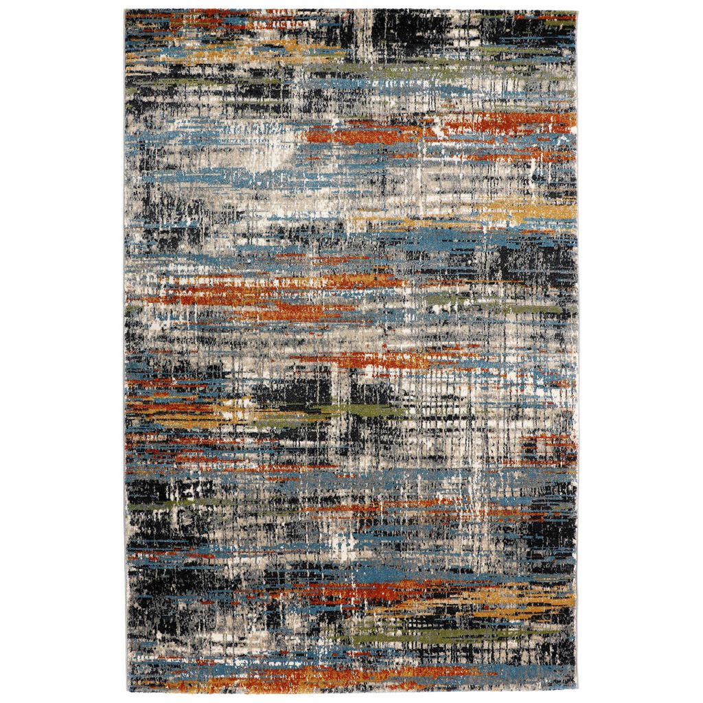 Novel TKANÝ KOBEREC, 160/230 cm, modrá, šedá