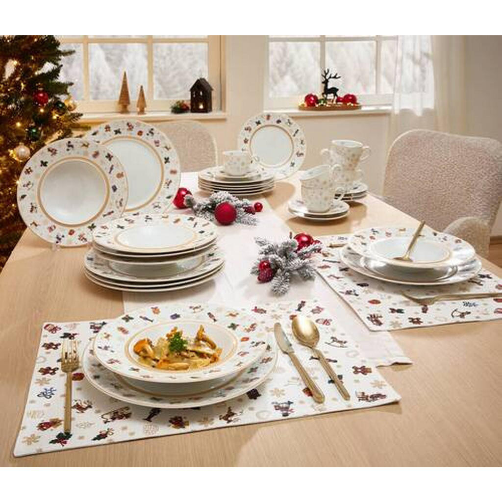 X-Mas MĚLKÝ TALÍŘ, keramika, 28 cm