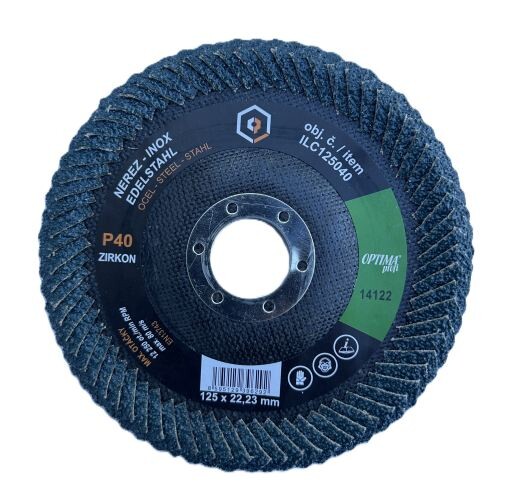 Optima Precise Brusný kotouč koutů Optima profi Ø 125 Zrno: 40 ILC125040