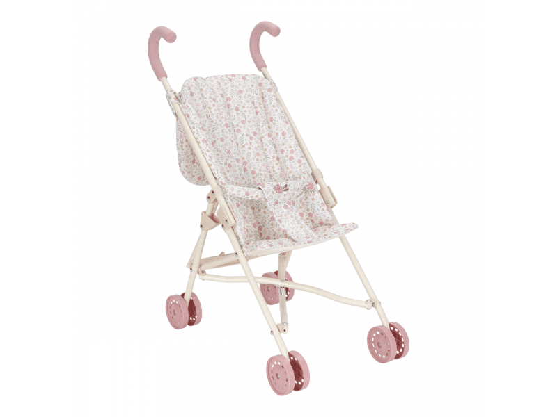Little Dutch Kočárek pro panenky golfky skládací Soft Flowers