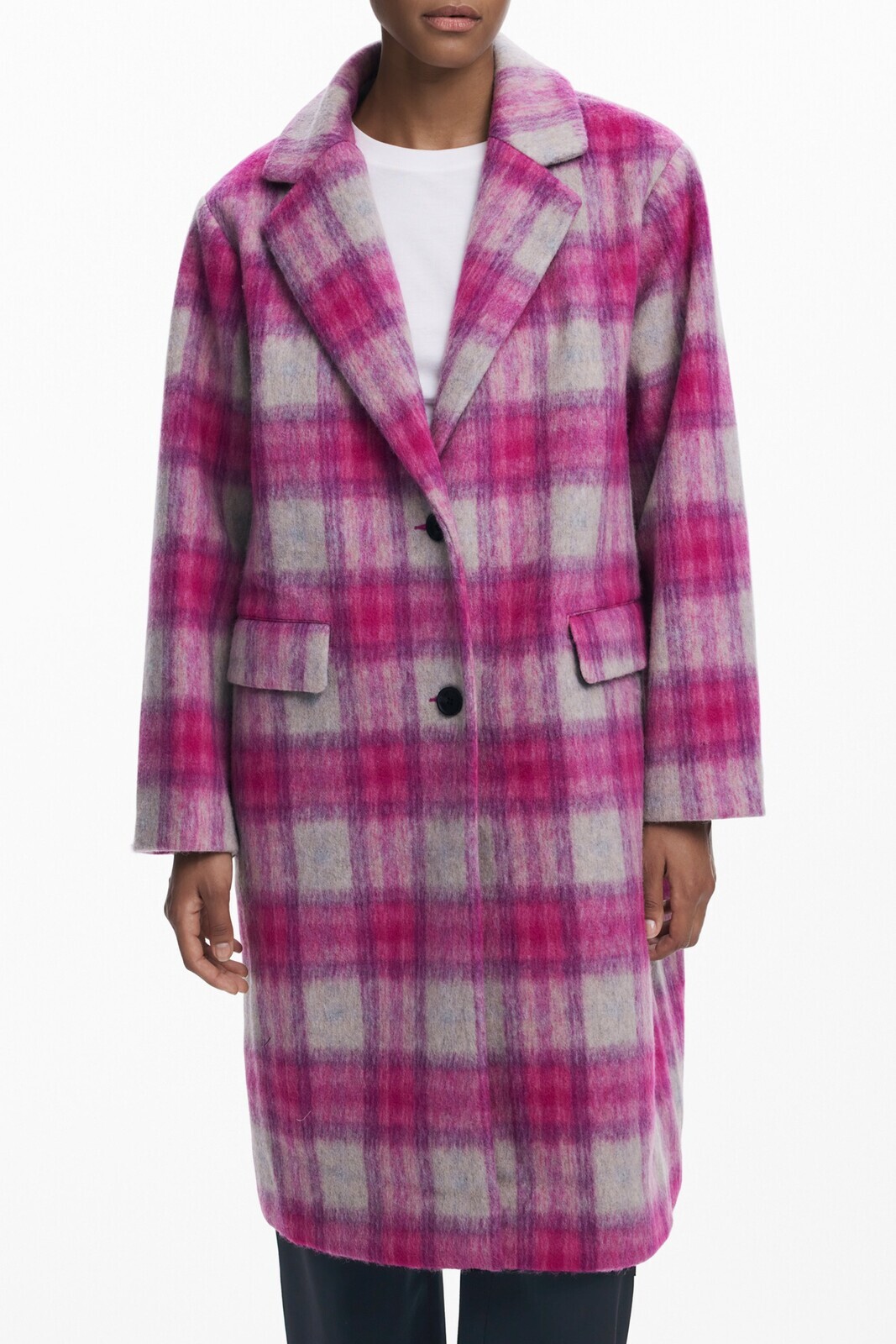 DESIGUAL WOMEN'S PINK COAT