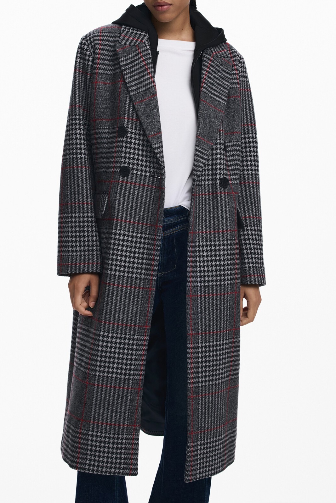 DESIGUAL WOMEN'S GREY COAT