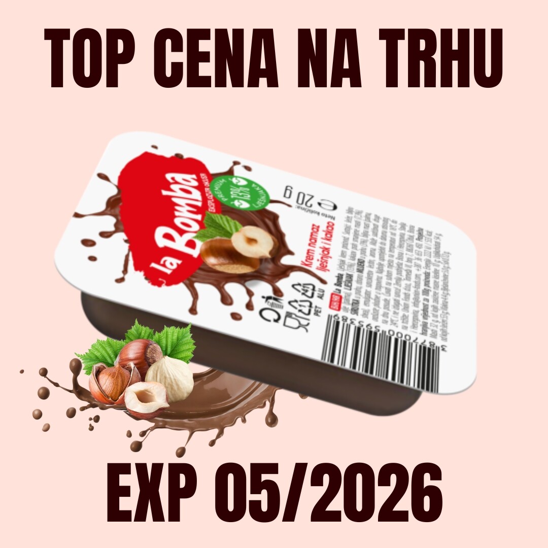 La Bomba Lískooříšková pomazánka 20 g EXP 05/2026