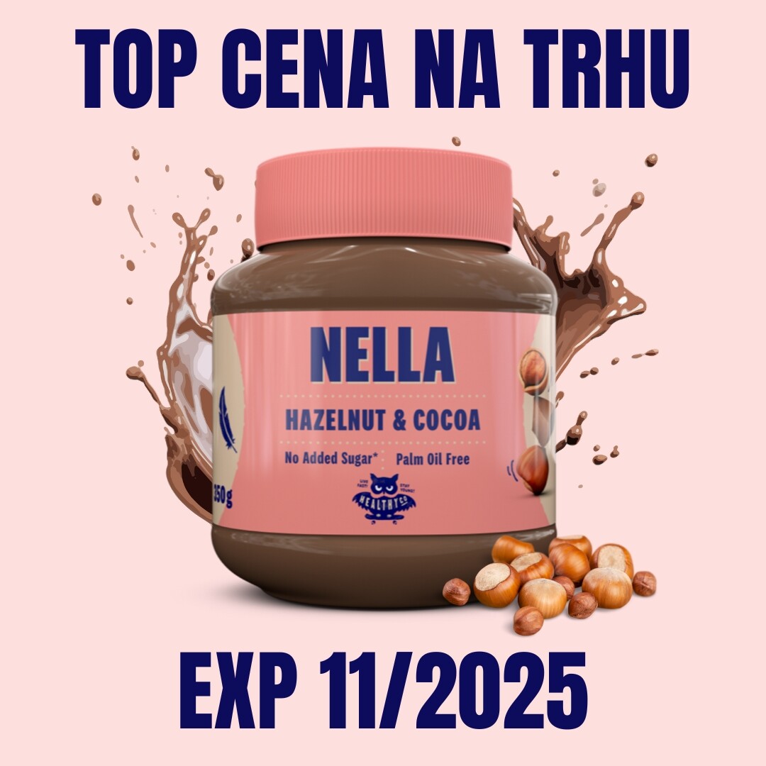 HealthyCo Nella lískový oříšek 350 g EXP 11/2025