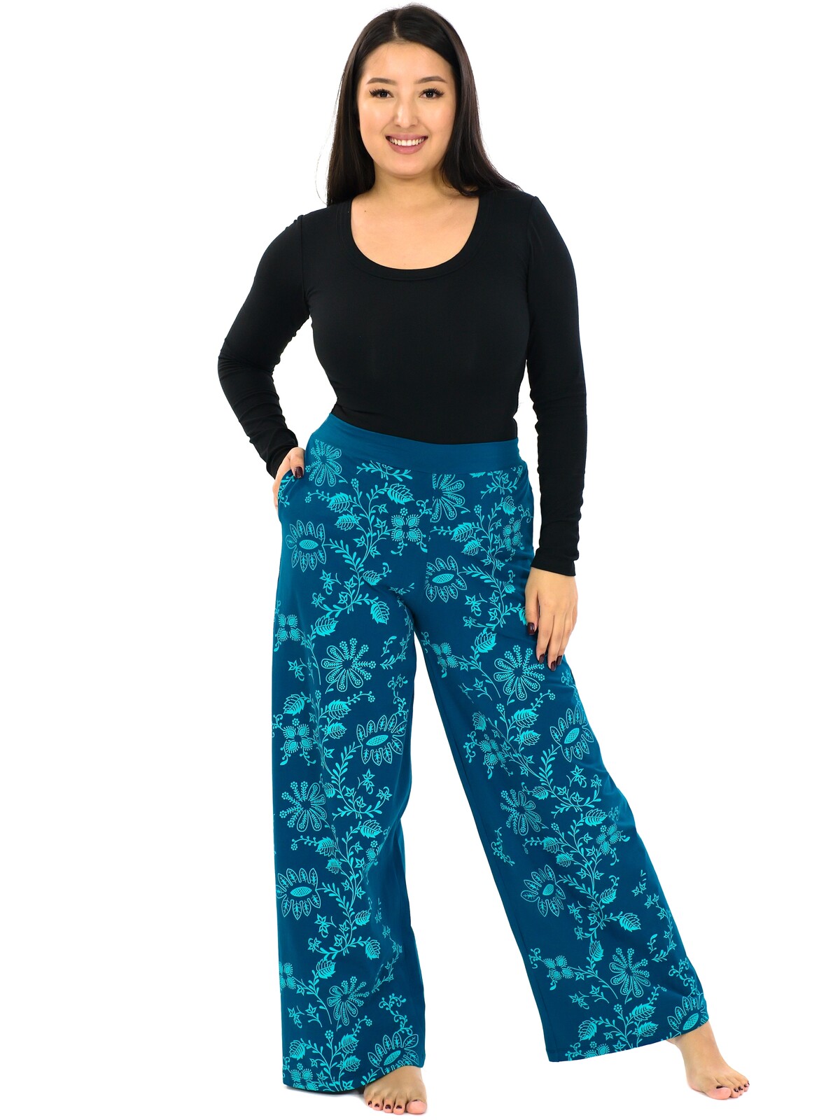 Himalife Kalhoty Daya - petrolejová Velikost: S/M