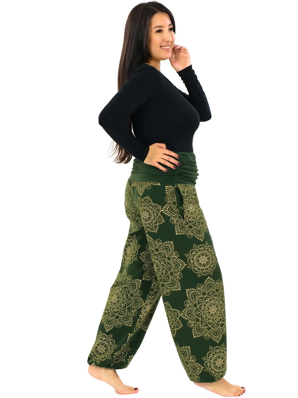 Himalife Kalhoty Mandu - khaki Velikost: S/M