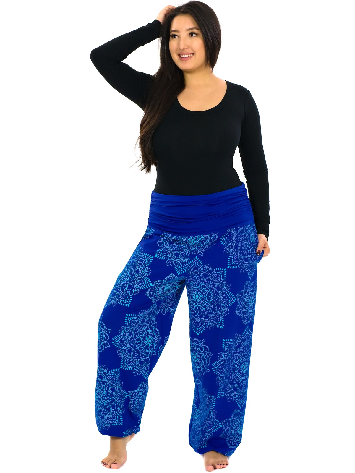 Himalife Kalhoty Mandu - královská modrá Velikost: S/M