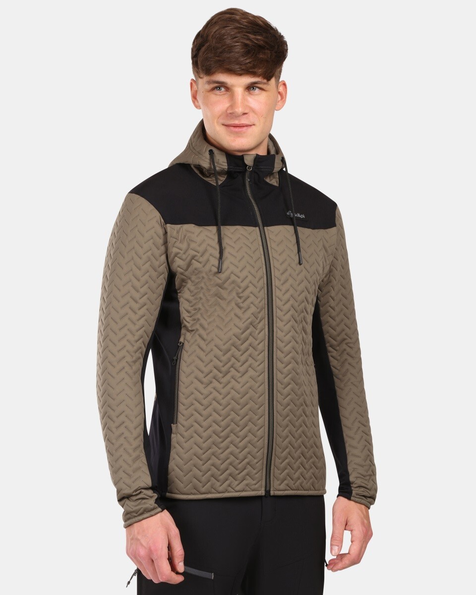 Pánská zateplená fleecová mikina s kapucí kilpi nevia-m zelená l